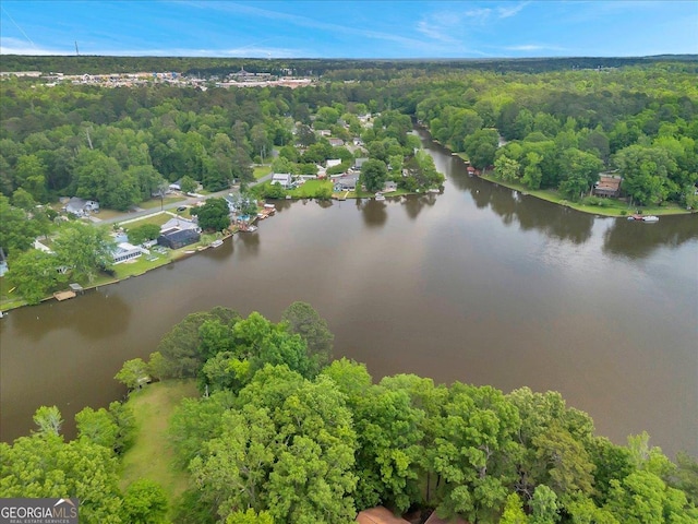 413 Panorama Pl, Macon, GA 31220 - drone / aerial view of a nearby body of water and a forest