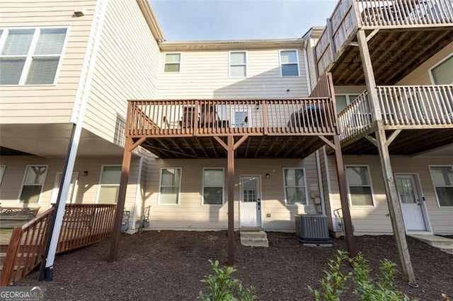 6089 Indian Wood, Mableton, GA 30126 - rear view of house with central air condition unit