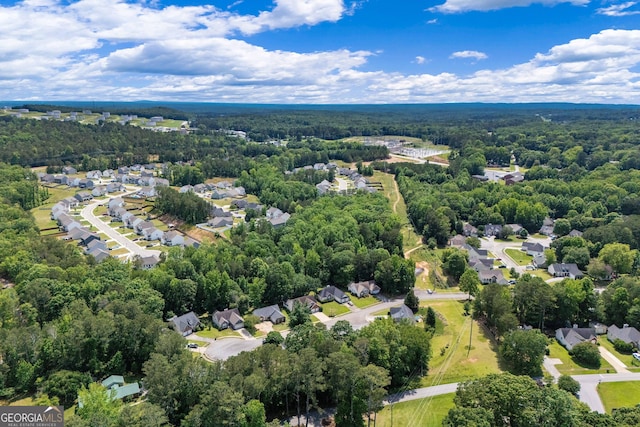 1133 Stone Brook Ln, Bremen, GA 30110 - aerial view of residential area featuring a heavily wooded area