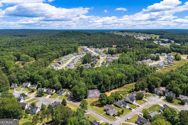 1133 Stone Brook Ln, Bremen, GA 30110 - aerial perspective of suburban area with a heavily wooded area