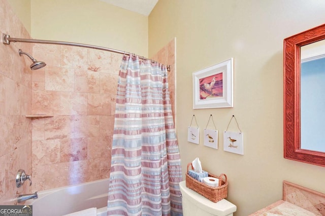 180 Shadow Wood Bnd, Saint Simons, GA 31522 - full bath with shower / bathtub combination with curtain and toilet