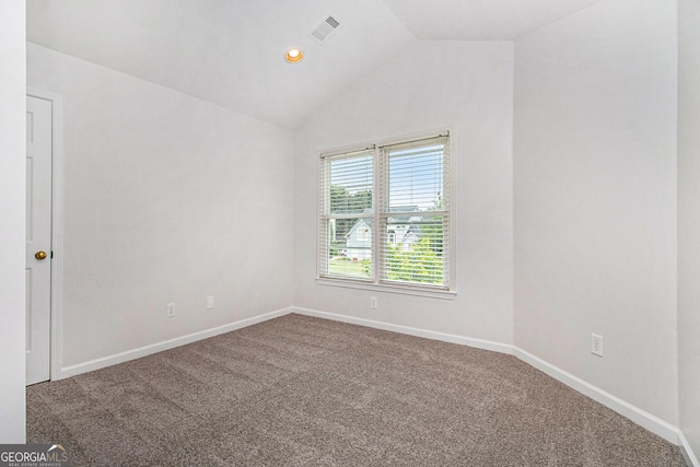 2330 Springmonte Pl, Cumming, GA 30041 - carpeted spare room with lofted ceiling and baseboards