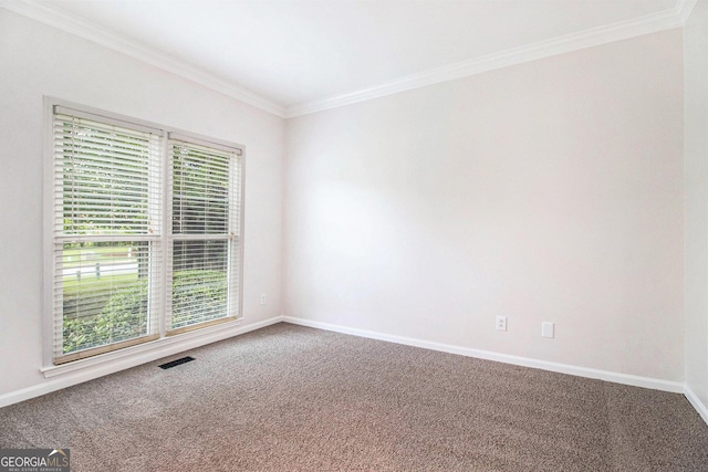 2330 Springmonte Pl, Cumming, GA 30041 - carpeted empty room featuring ornamental molding, plenty of natural light, and baseboards