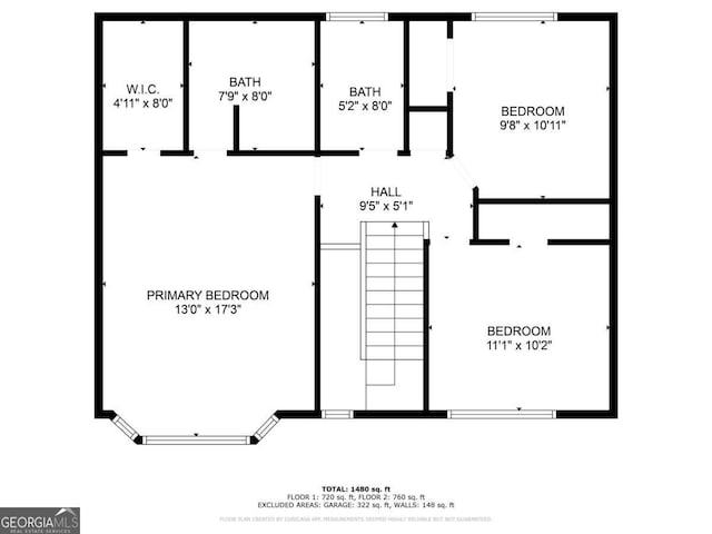 5352 Windfern Ct, Stone Mountain, GA 30088 - floor plan / room layout