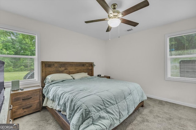 342 Chevis Rd, Savannah, GA 31419 - bedroom featuring carpet, baseboards, and ceiling fan