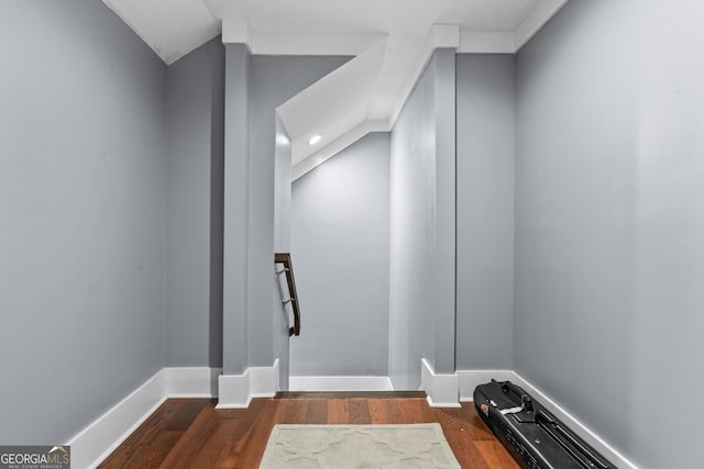 766 E Ave, Madison, GA 30650 - hall with dark wood finished floors and baseboards