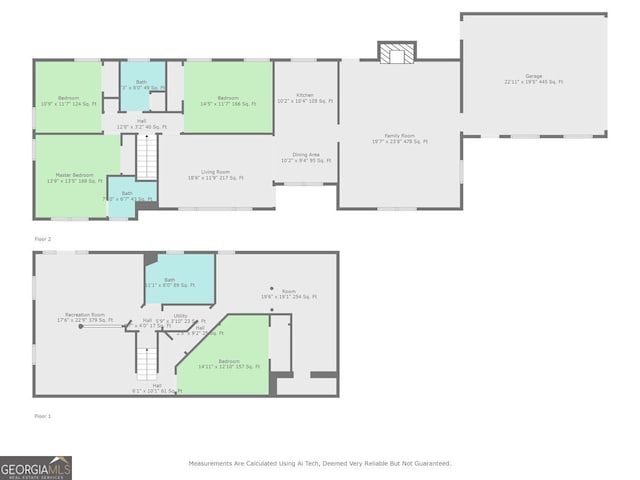 1124 Ponderosa Park Dr, Forest Park, GA 30297 - floor plan / room layout