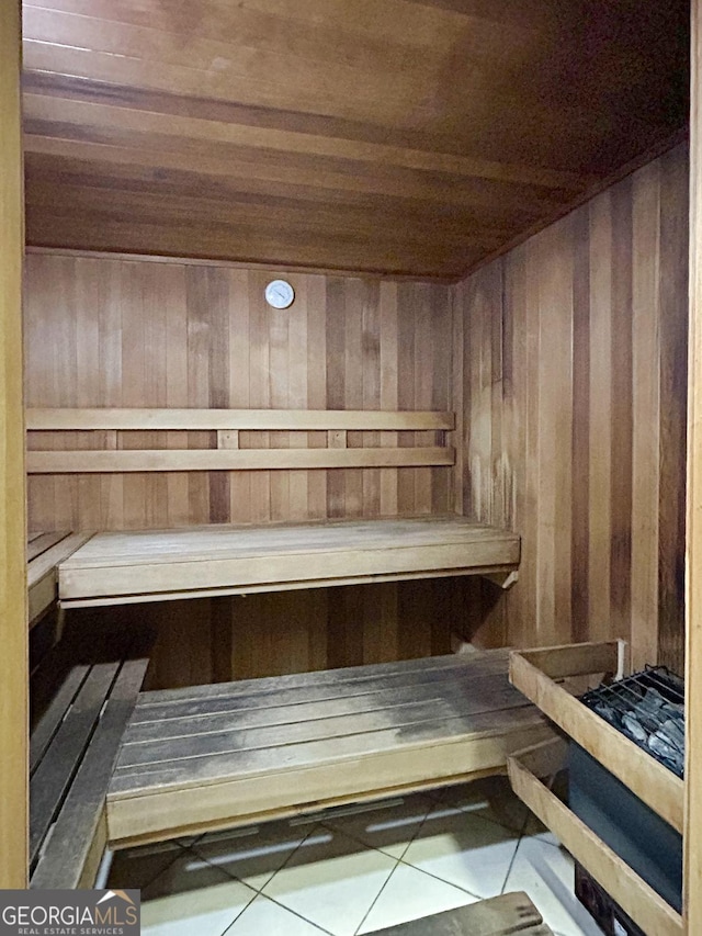 3040 Peachtree Rd Unit 1501, Atlanta, GA 30305 - relaxing sauna / steam room featuring wood ceiling and wood walls