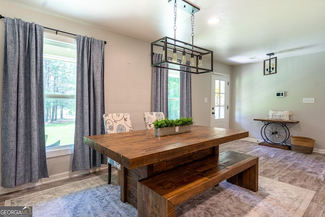 101 Crestwood Dr, Lagrange, GA 30241 - dining room featuring wood finished floors, plenty of natural light, and baseboards