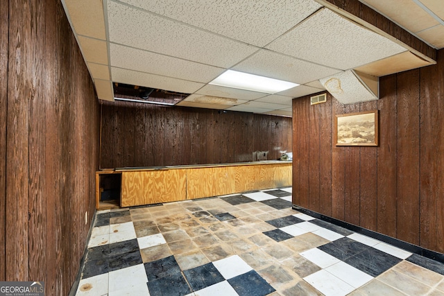 900 Fleetwood Cir SW, Atlanta, GA 30311 - bar featuring wooden walls and a paneled ceiling