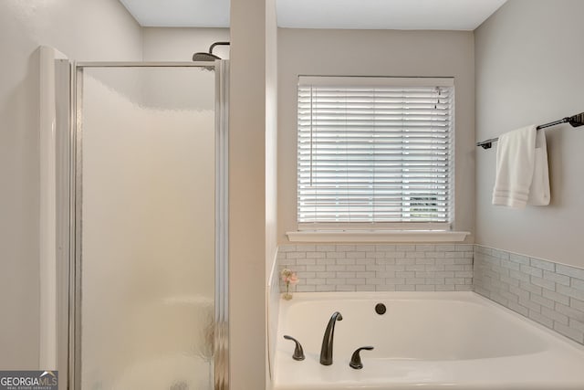 17 Roxbury Ln, Newnan, GA 30265 - full bathroom with a stall shower and a bath