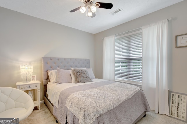 17 Roxbury Ln, Newnan, GA 30265 - bedroom featuring light carpet and ceiling fan