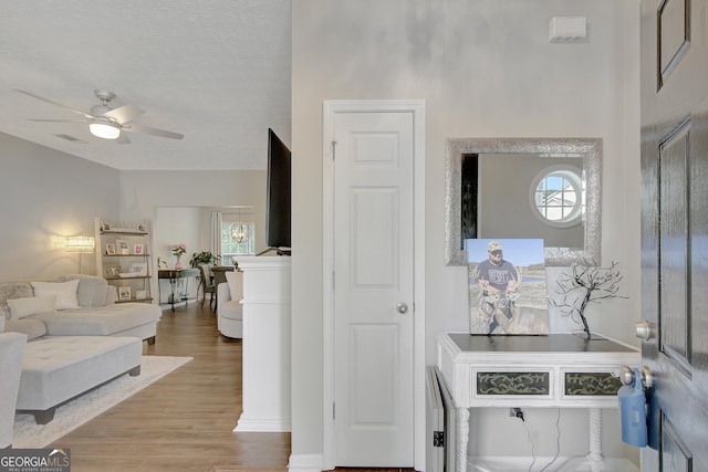 17 Roxbury Ln, Newnan, GA 30265 - foyer featuring light wood-type flooring and a ceiling fan