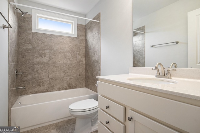 7139 Lake Edge Dr, Flowery Branch, GA 30542 - full bathroom with  shower combination and vanity