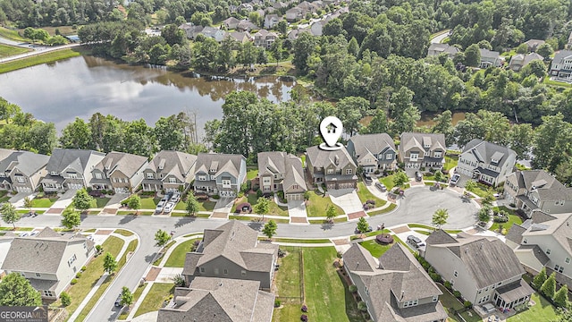 7139 Lake Edge Dr, Flowery Branch, GA 30542 - view of property location with nearby suburban area and a large body of water
