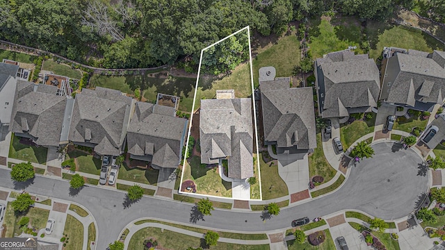 7139 Lake Edge Dr, Flowery Branch, GA 30542 - aerial perspective of suburban area