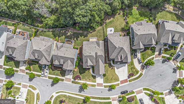 7139 Lake Edge Dr, Flowery Branch, GA 30542 - aerial view of property's location with nearby suburban area