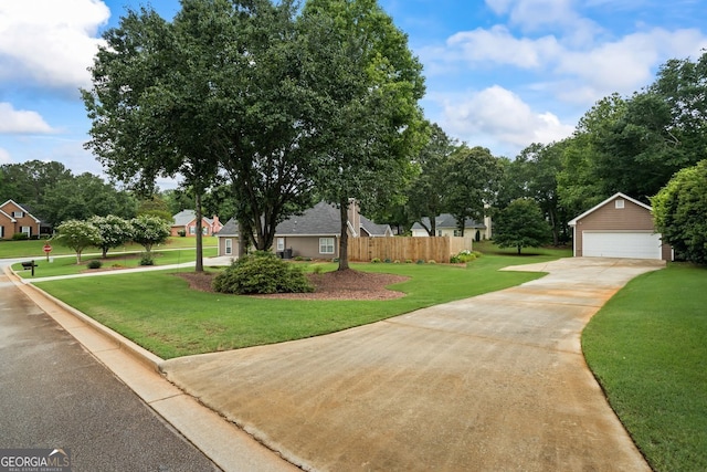 15 Livingston Way, Covington, GA 30016 - view of front of house featuring an outdoor structure and a garage