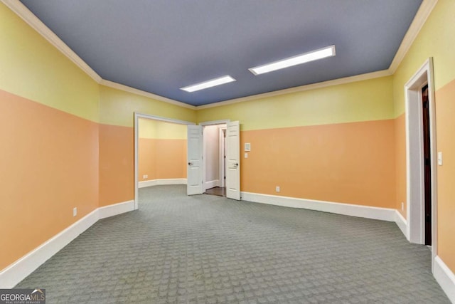 10125 Brixton Pl, Suwanee, GA 30024 - empty room featuring ornamental molding, carpet flooring, and baseboards
