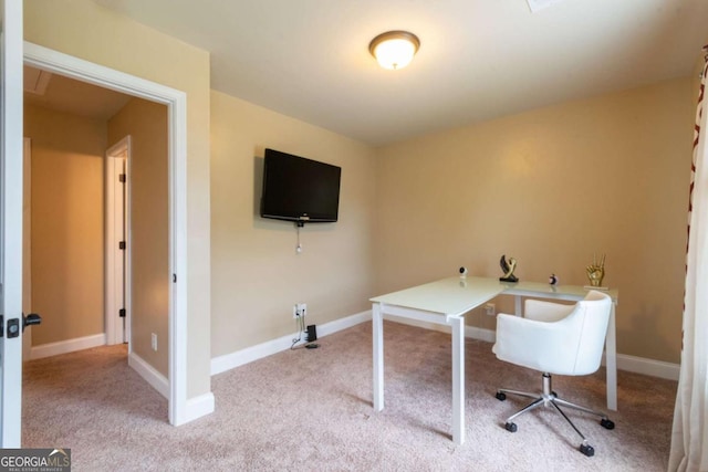 12275 Styron Dr, Hampton, GA 30228 - home office featuring carpet floors and baseboards