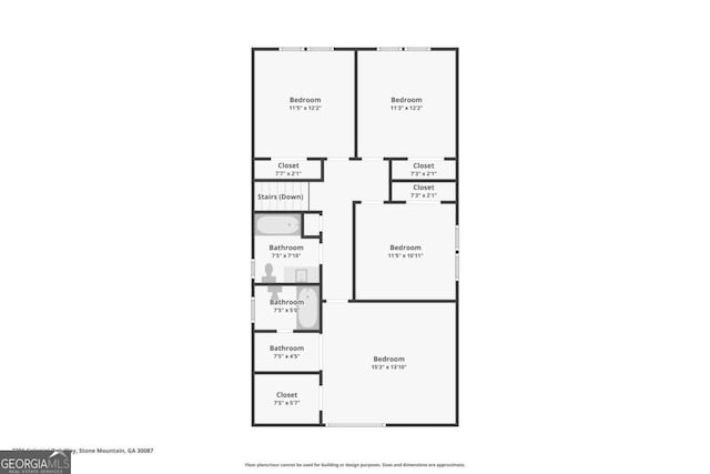 2201 Colonial Oak Way, Stone Mountain, GA 30087 - room layout