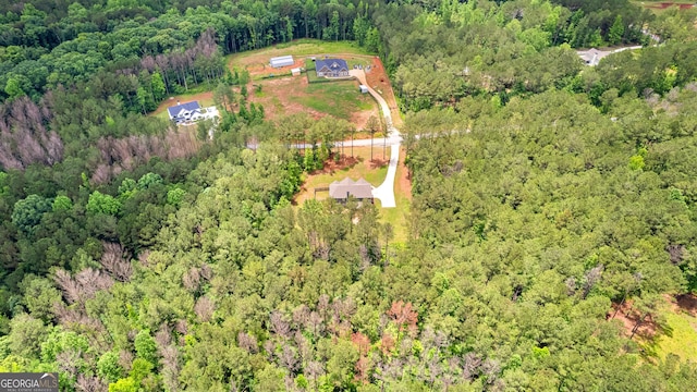74 Riverwood Trl, Grantville, GA 30220 - drone / aerial view of a heavily wooded area