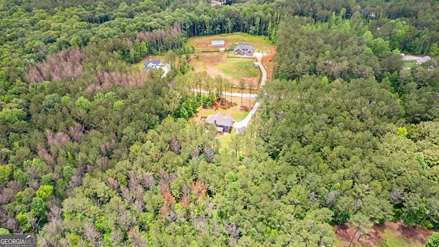 74 Riverwood Trl, Grantville, GA 30220 - bird's eye view of a heavily wooded area