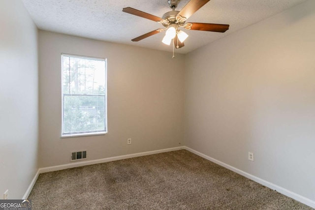 3851 Natalie Way, Ellenwood, GA 30294 - carpeted empty room with ceiling fan and a textured ceiling
