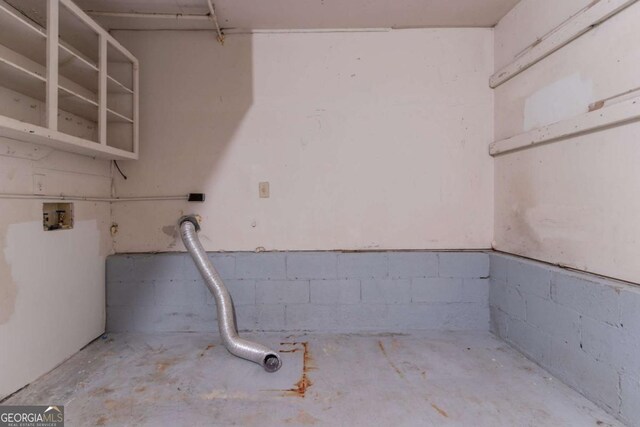 3851 Natalie Way, Ellenwood, GA 30294 - basement with concrete block wall