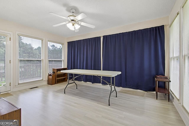 118 Hidden Hills Dr, Macon, GA 31217 - office with wood finished floors and a ceiling fan