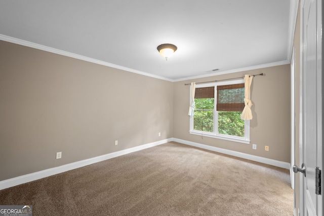 3725 Paces Park Cir SE, Smyrna, GA 30080 - carpeted spare room featuring baseboards and crown molding