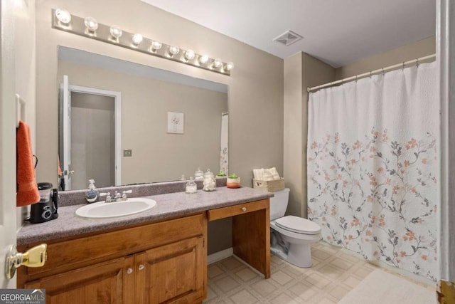 345 Jesse Martin Trl, Canton, GA 30115 - full bathroom with tile patterned floors, vanity, toilet, and a shower with curtain