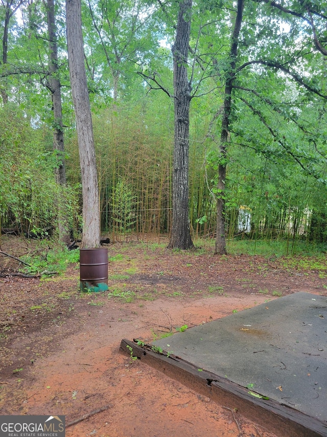 106 Garden Trl, Stockbridge, GA 30281 - view of yard with a wooded view