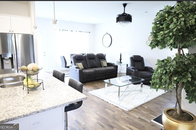 2845 Long Shadow Ct, Snellville, GA 30078 - living room featuring wood finished floors