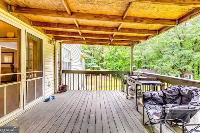 2200 E Lake Rd, Mcdonough, GA 30252 - view of wooden deck
