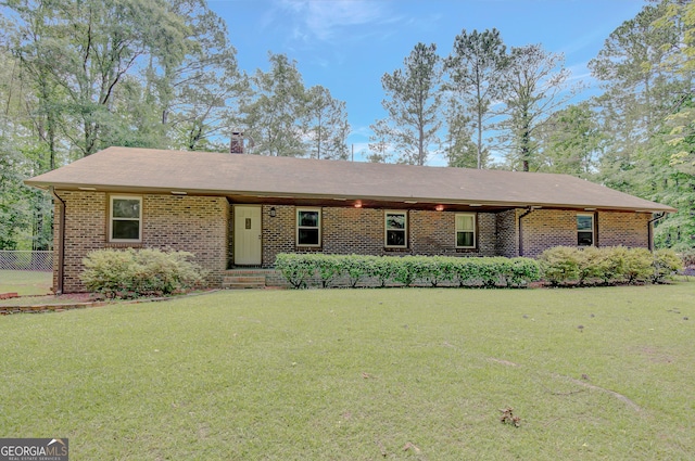 9706 Holly Hill Way, Jonesboro, GA 30238 - ranch-style home featuring brick siding and a chimney