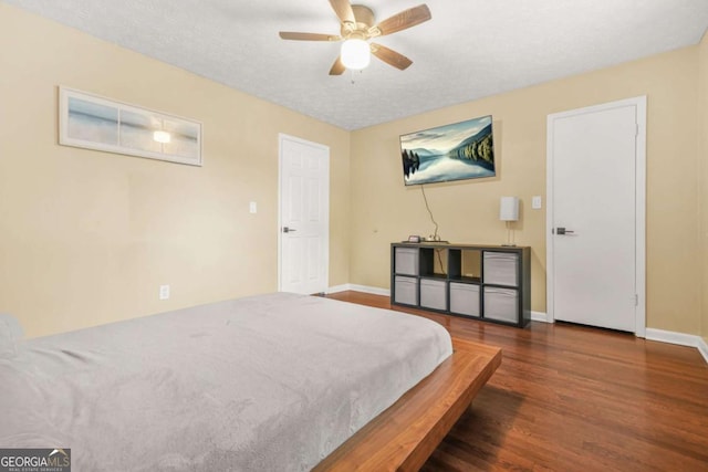 2952 N Dekalb Dr Unit C, Atlanta, GA 30340 - bedroom with wood finished floors and ceiling fan