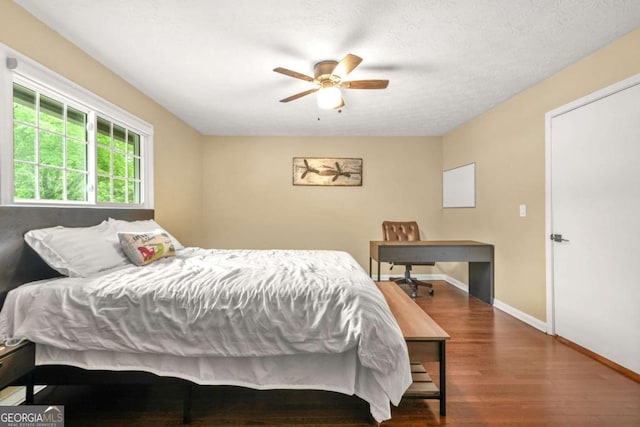 2952 N Dekalb Dr Unit C, Atlanta, GA 30340 - bedroom featuring wood finished floors, an office area, and ceiling fan