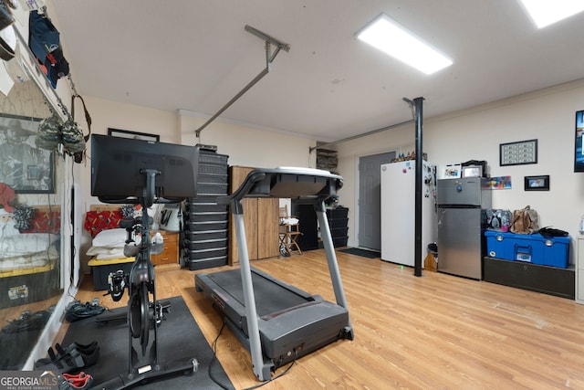 341 Jodeco Station Cir E, Stockbridge, GA 30281 - exercise room featuring wood finished floors