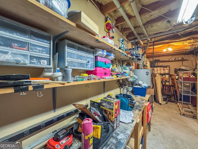 341 Jodeco Station Cir E, Stockbridge, GA 30281 - storage room featuring gas water heater