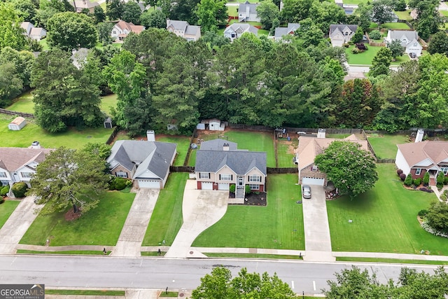 341 Jodeco Station Cir E, Stockbridge, GA 30281 - aerial perspective of suburban area