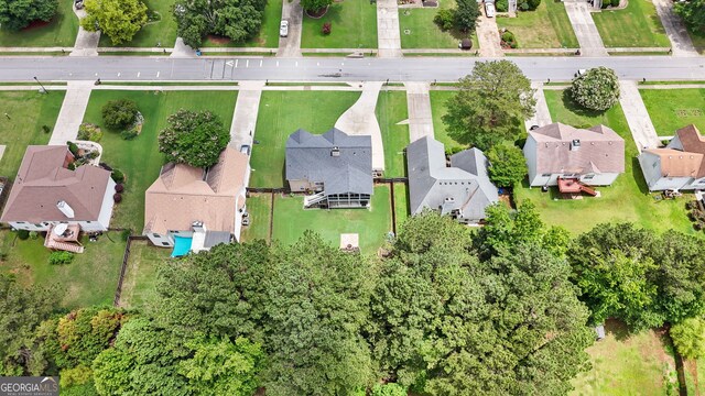 341 Jodeco Station Cir E, Stockbridge, GA 30281 - aerial view of property and surrounding area with nearby suburban area