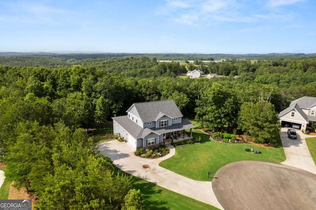175 Stoneledge Trce N, Jasper, GA 30143 - aerial view of property and surrounding area with a heavily wooded area