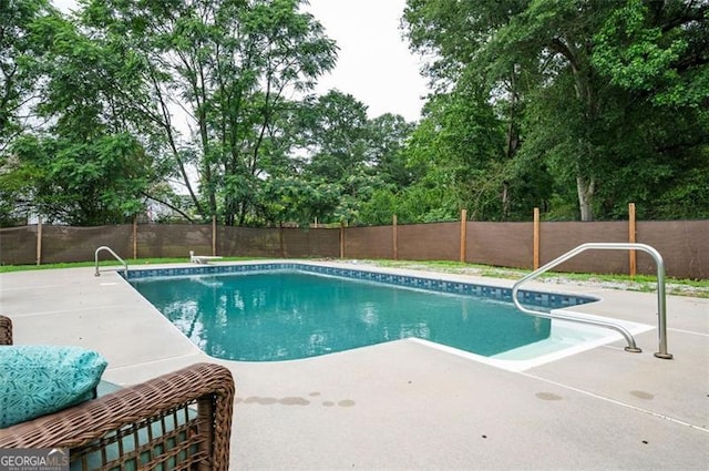 409 Cold Springs Ln, Mcdonough, GA 30252 - view of swimming pool with a patio area and a fenced backyard