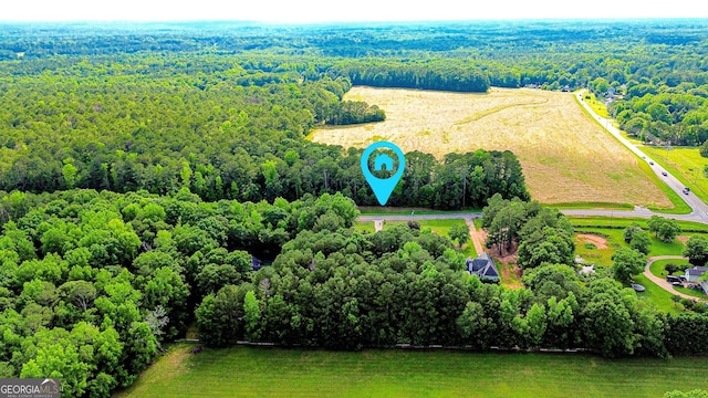6830 Peeksville Rd, Mcdonough, GA 30252 - aerial view of sparsely populated area with a heavily wooded area