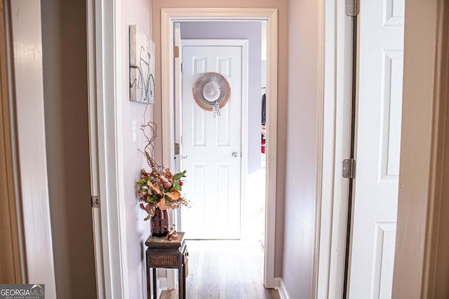 6830 Peeksville Rd, Mcdonough, GA 30252 - hallway featuring wood finished floors