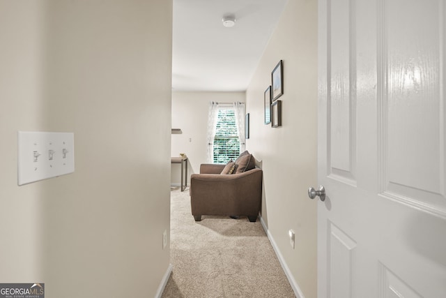 702 Crescent Cir, Canton, GA 30115 - hallway with carpet floors and baseboards