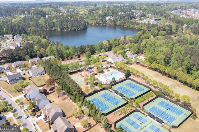 702 Crescent Cir, Canton, GA 30115 - view of property location with a forest and a large body of water