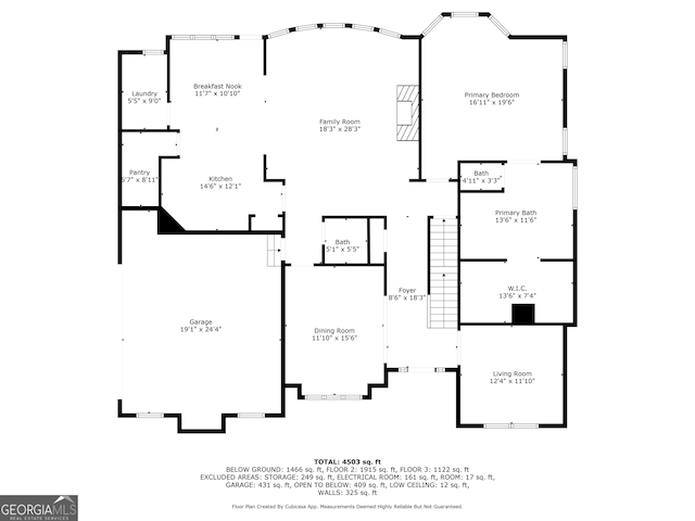702 Crescent Cir, Canton, GA 30115 - home floor plan