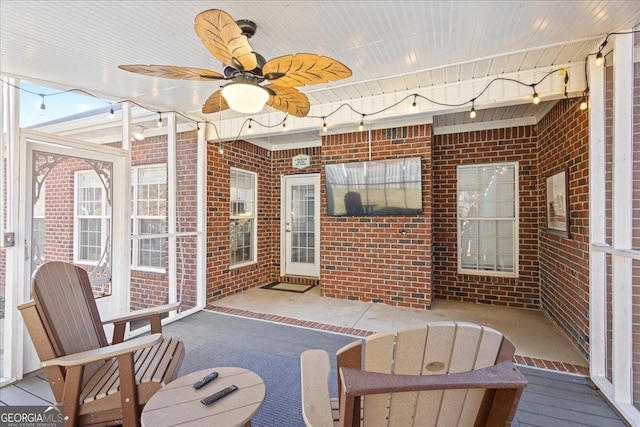 2977 William Few Pkwy, Evans, GA 30809 - sunroom / solarium with ceiling fan